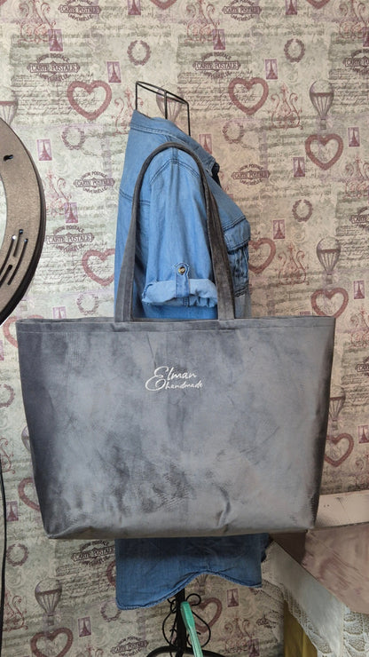 Velvet tote