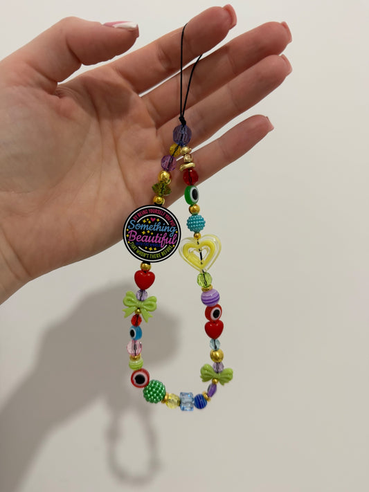 ‘Something beautiful’ phone charm - gold