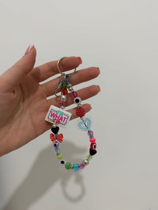 ‘It is what it is’ keyring - silver