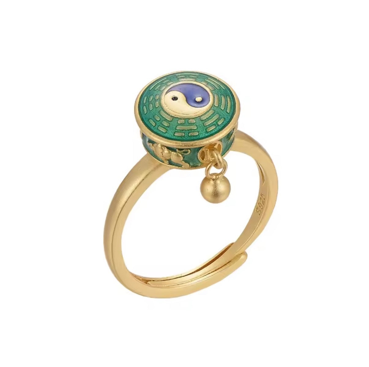 Yin & Yan Spinner Anti-Anxiety Ring