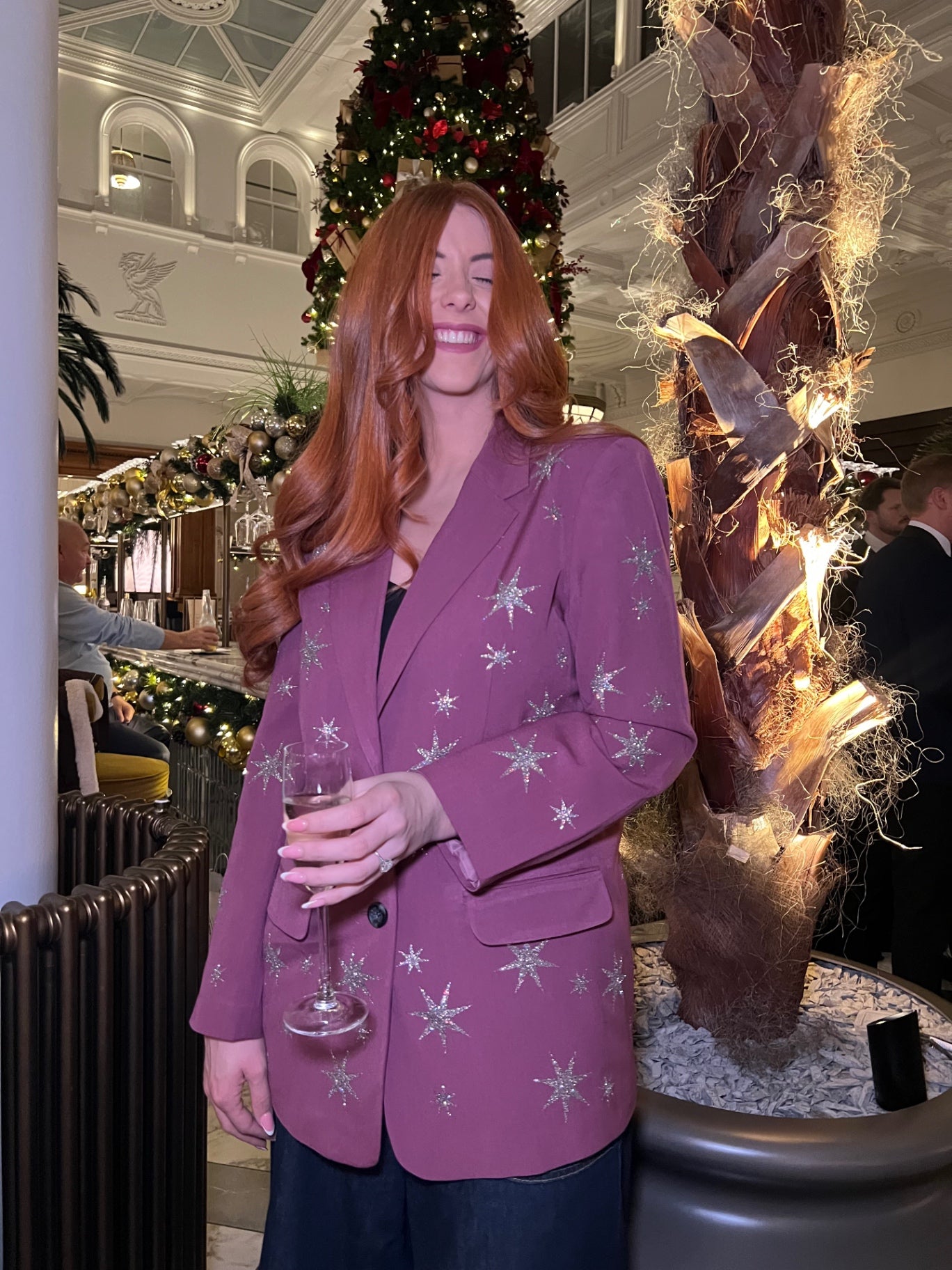 Plum Starry Blazer