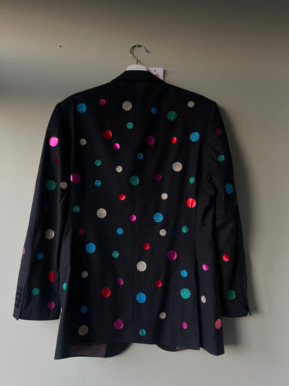 Multicoloured Polka Dot Blazer 