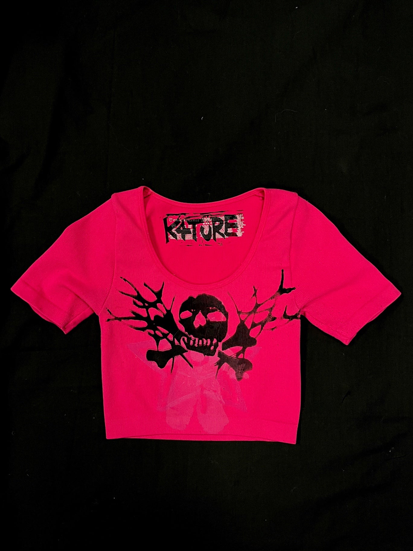 K4TURE hot pink crop top