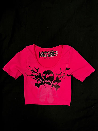 K4TURE hot pink crop top