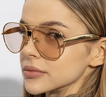 Zara Gold Tea Tony Aviators