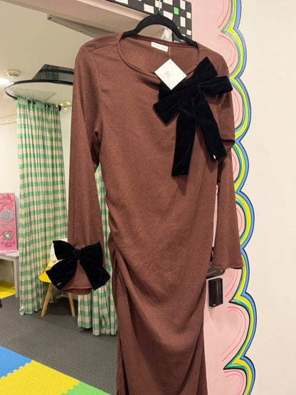 Brown Maxi With Bows