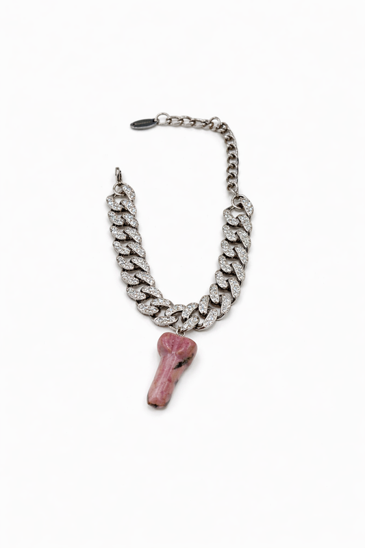 Rhodonite Penis Diamanté Bracelet