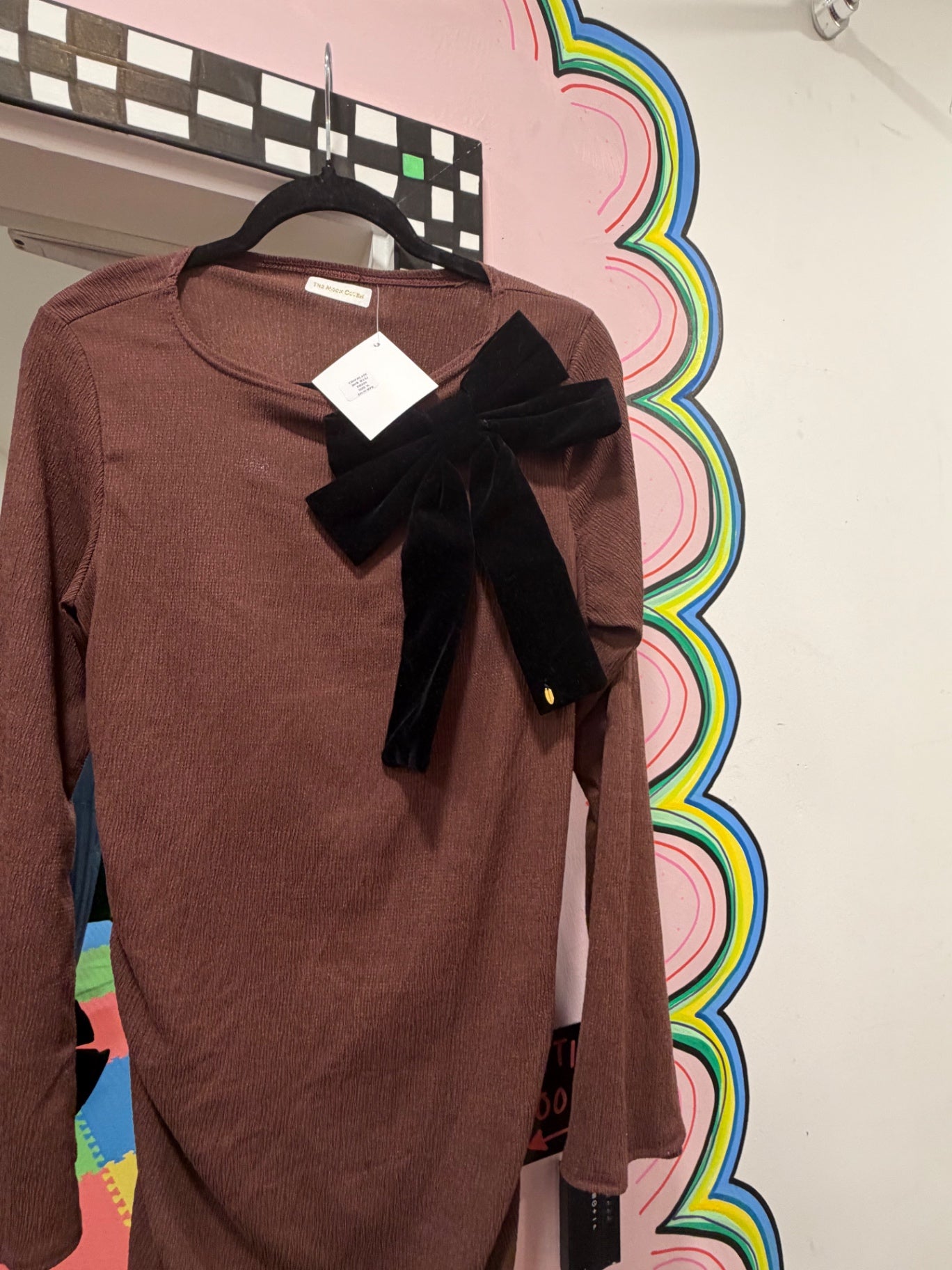 Brown Maxi With Bows