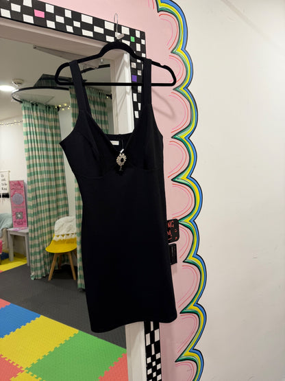 Black Sweetheart dress with Jewel detail