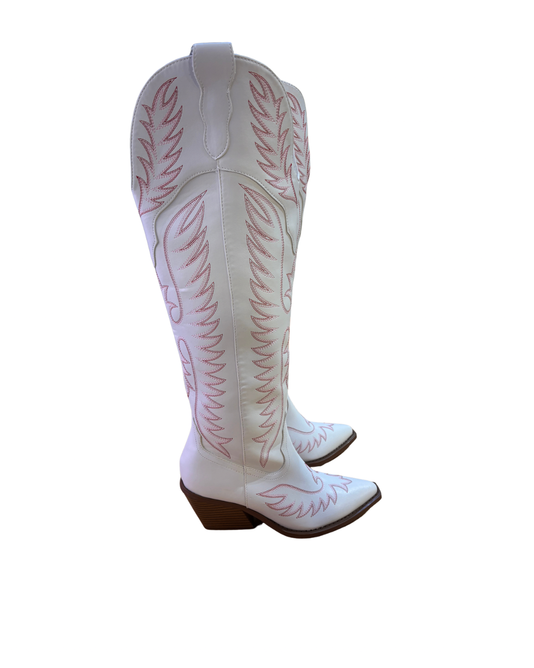 Cowboy Boots White/Pink
