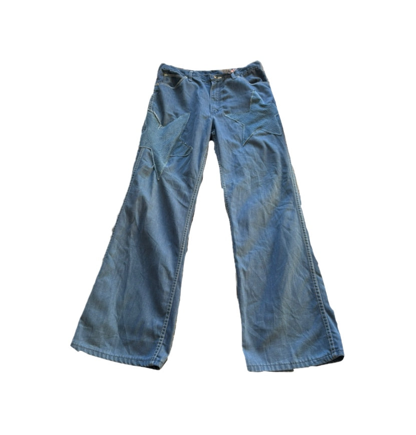 Western style Upcycled Wrangler jeans 