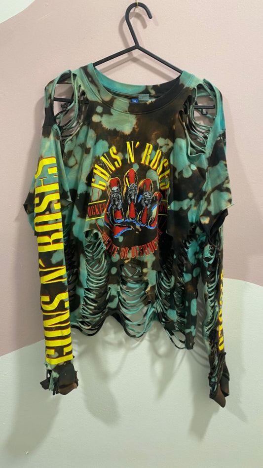 Bleach & Cut G'n'R Tee