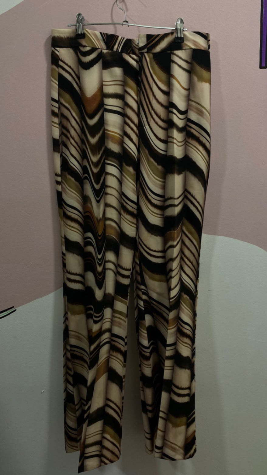 Stripe Brown Zara Suit