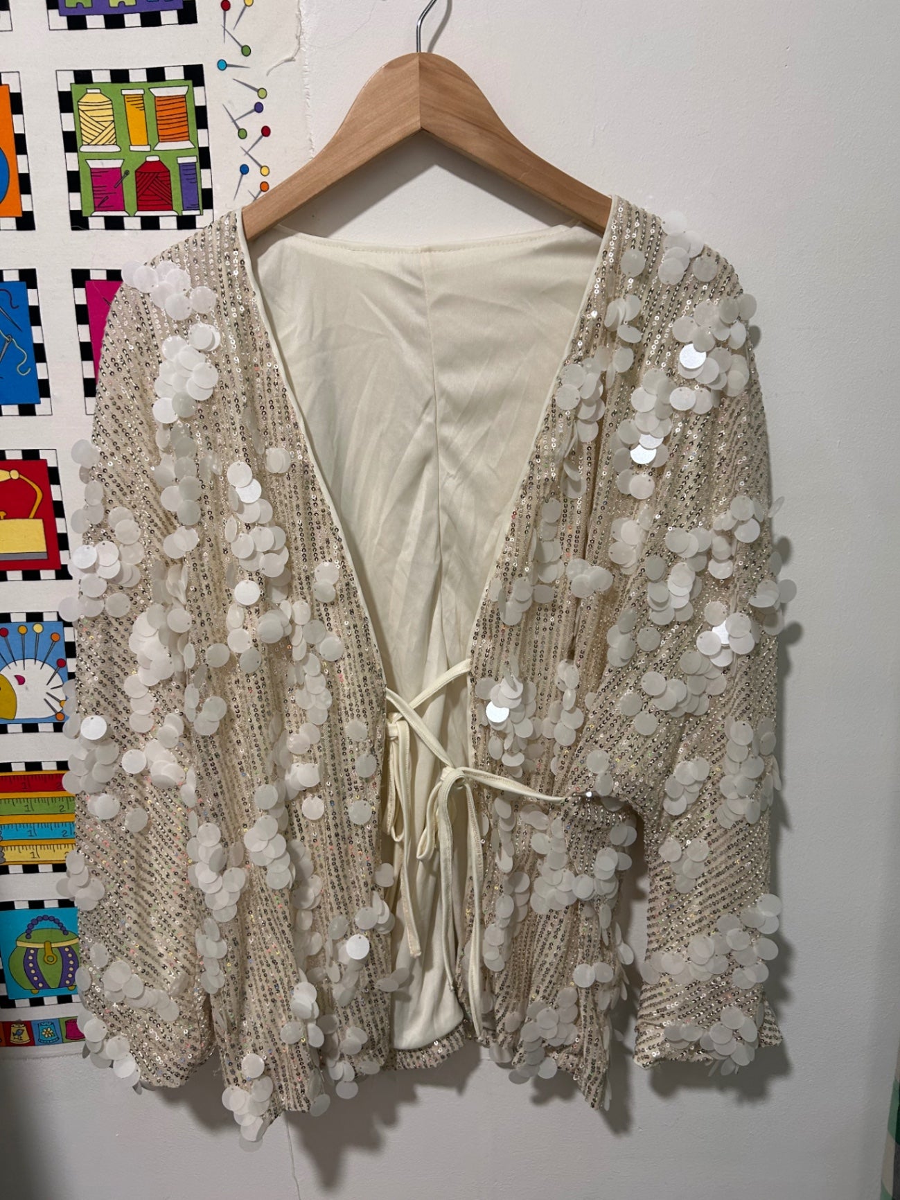 Sparkle Tie Front Jacket