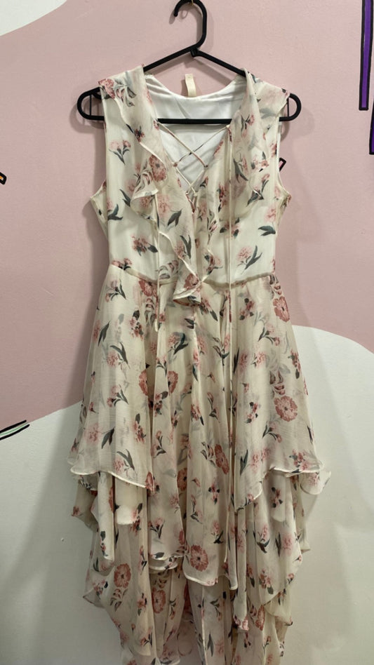 Tiered Flowered Dress