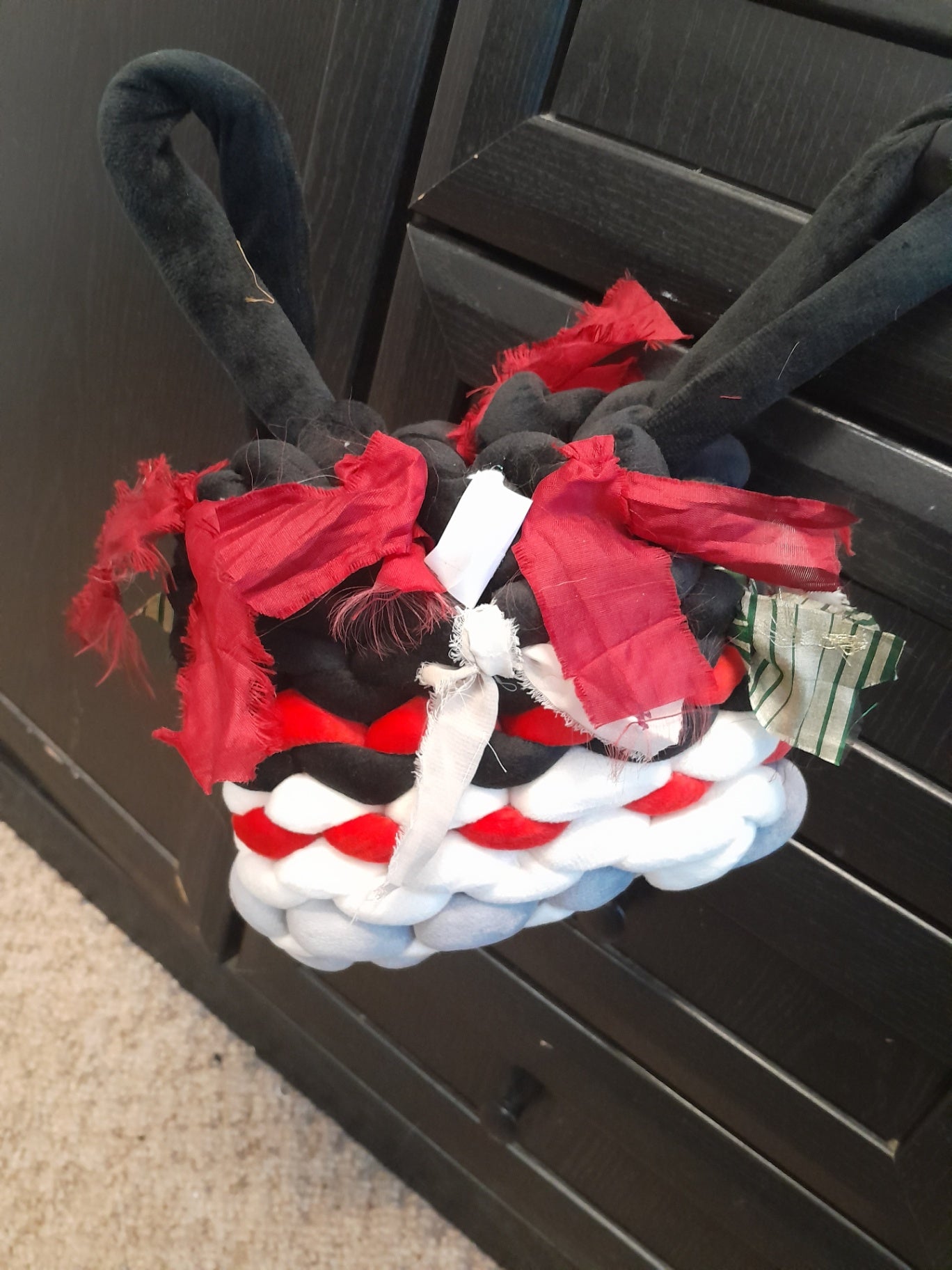 Handbag - Red Black & White