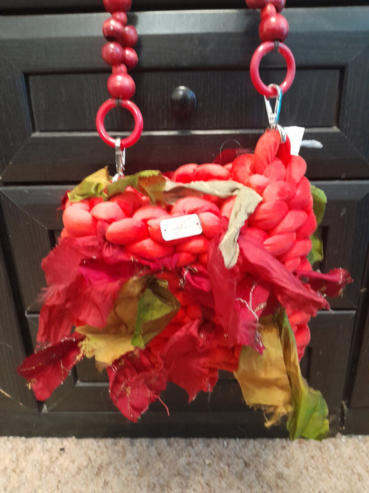 Handbag - Red Green Rag
