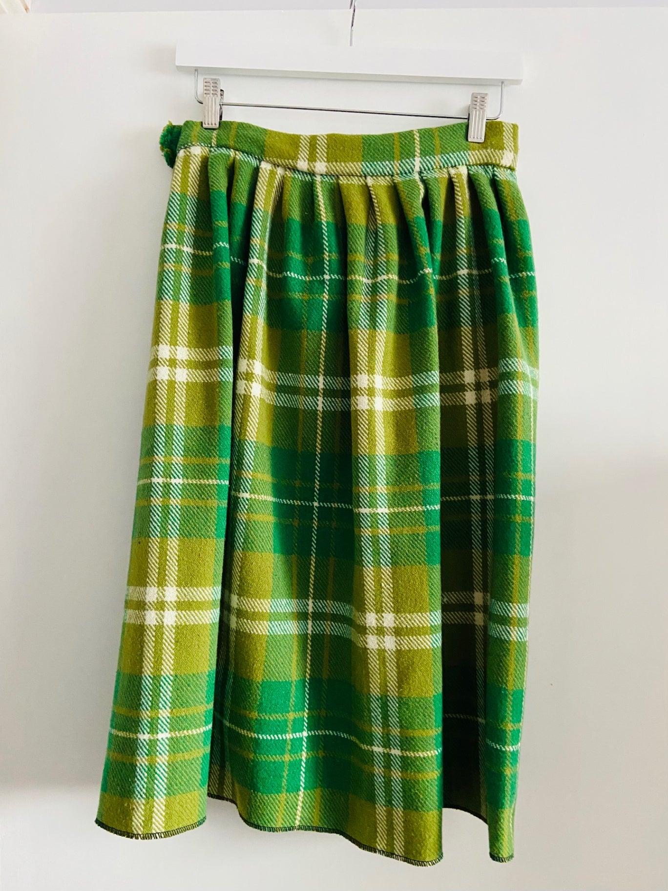 Plaid Wrap Skirt