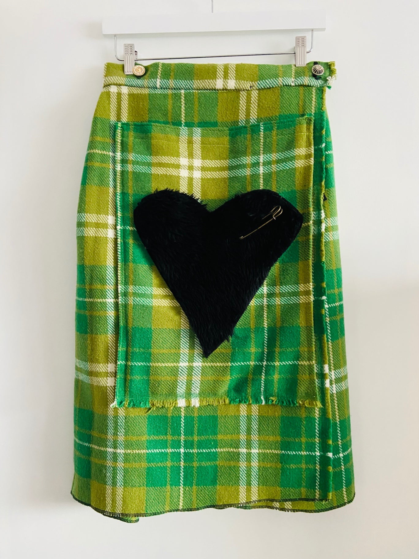 Plaid Wrap Skirt