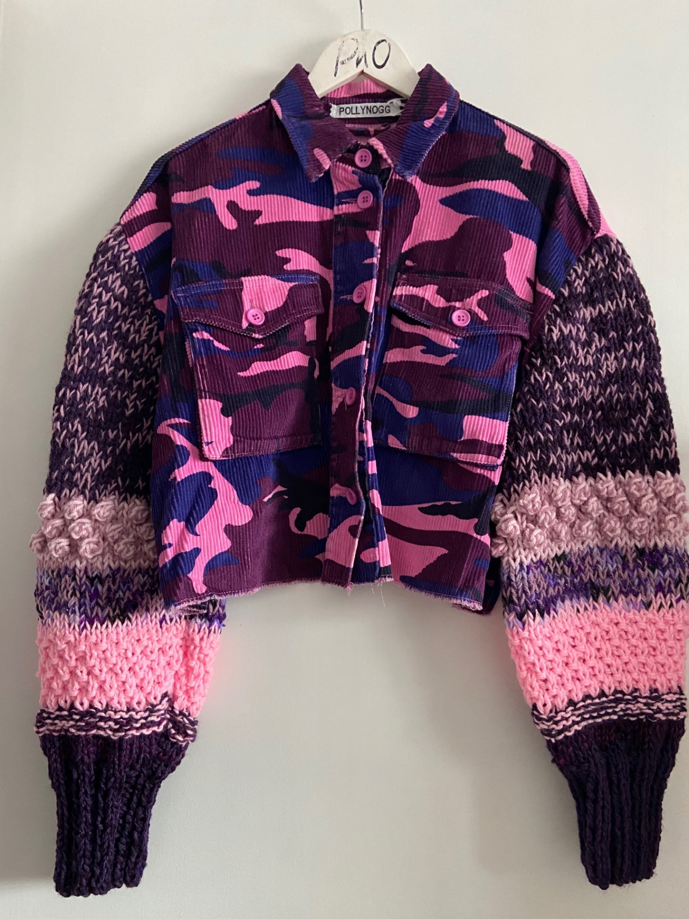 Knit Sleeve Jean Jacket