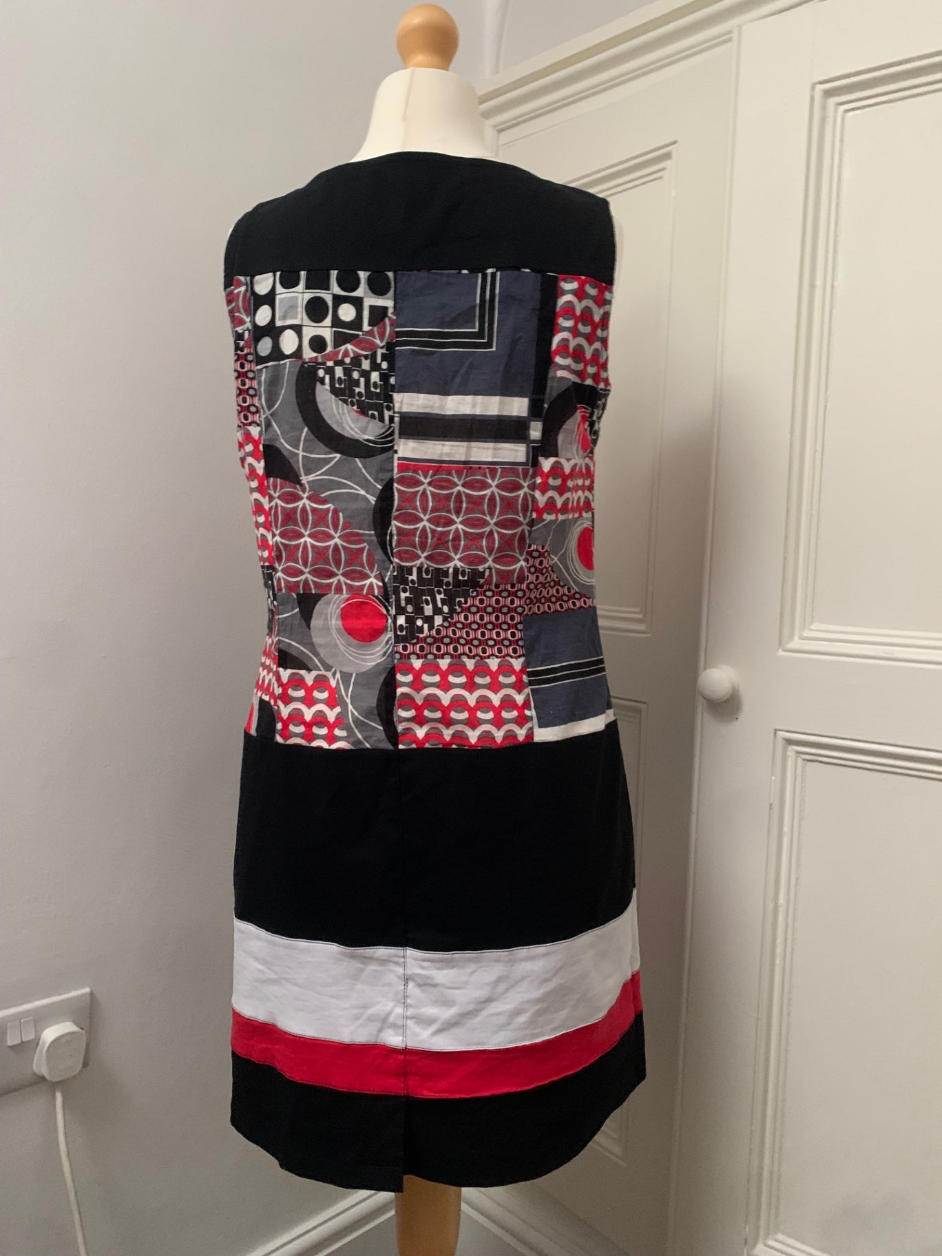 vintage zip up mod dress