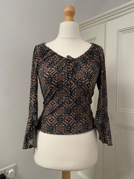 90s charlotte russe geometric top