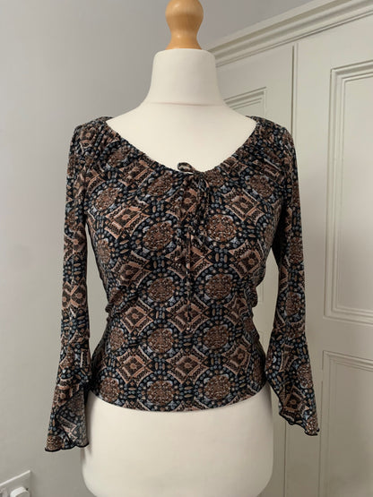 90s charlotte russe geometric top