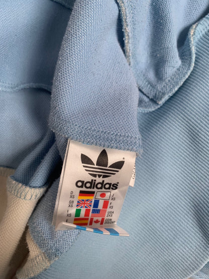 vintage baby blue adidas jacket