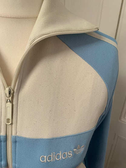 vintage baby blue adidas jacket