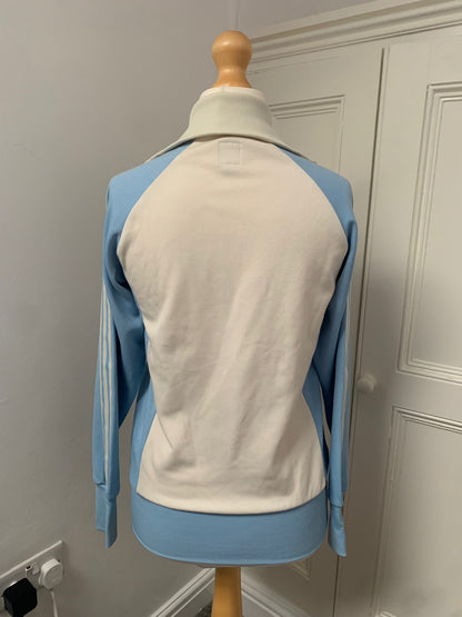vintage baby blue adidas jacket