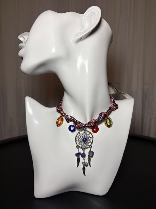 Bandana charm necklace 