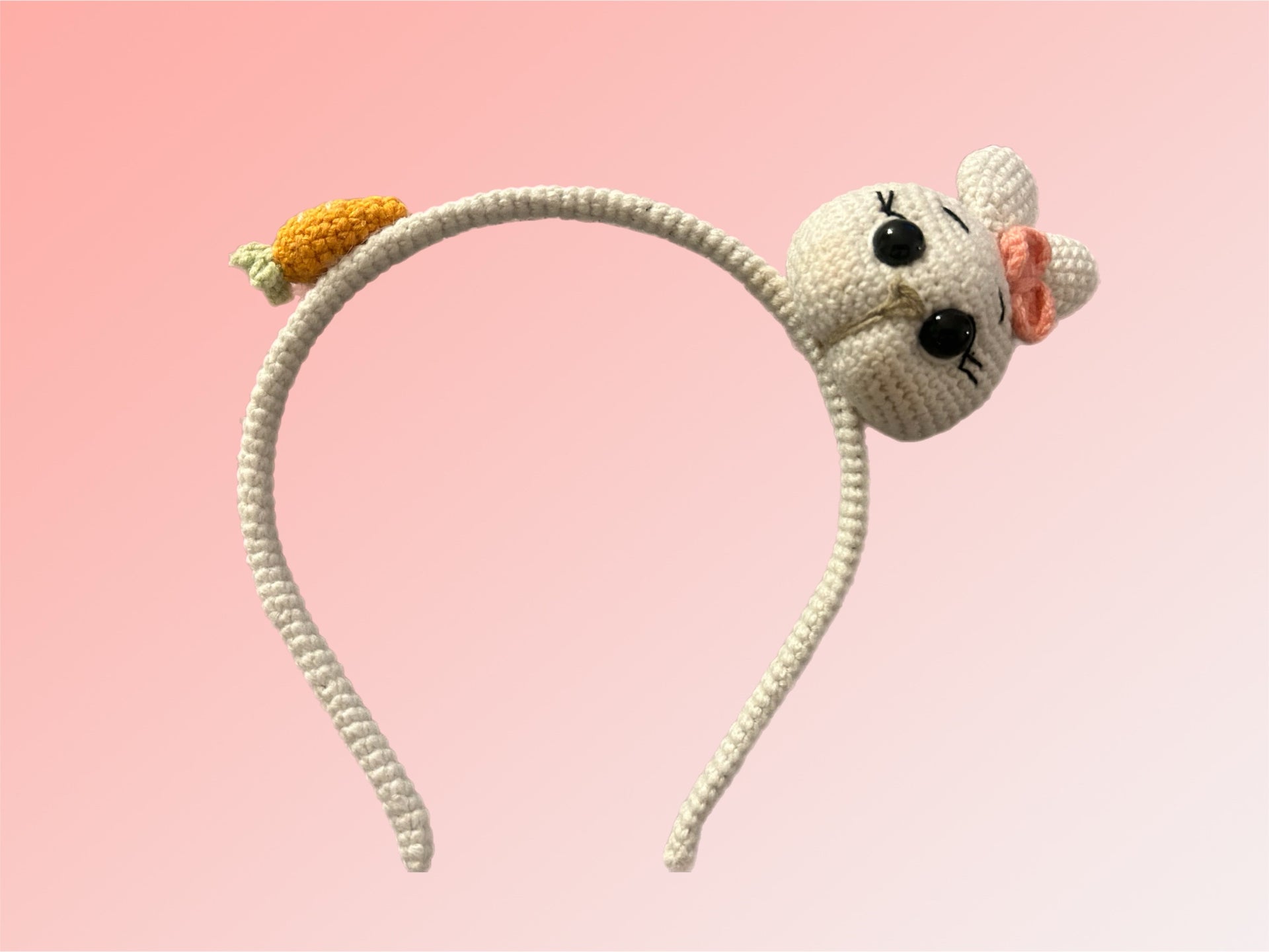 Handmade crochet rabbit headband 