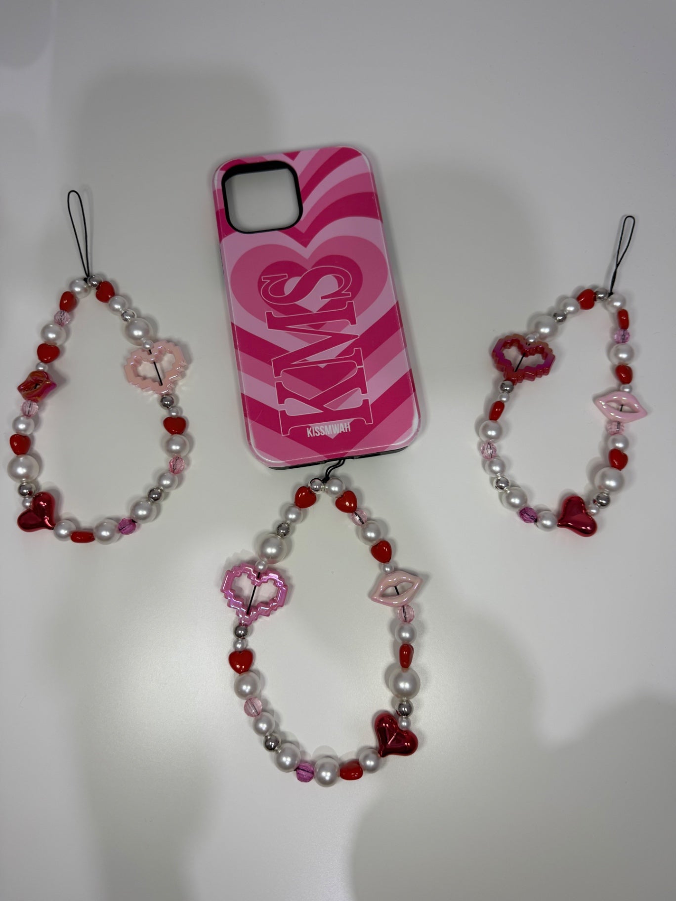 Be mine? Phone charm - silver 