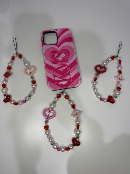 Be mine? Phone charm - silver 