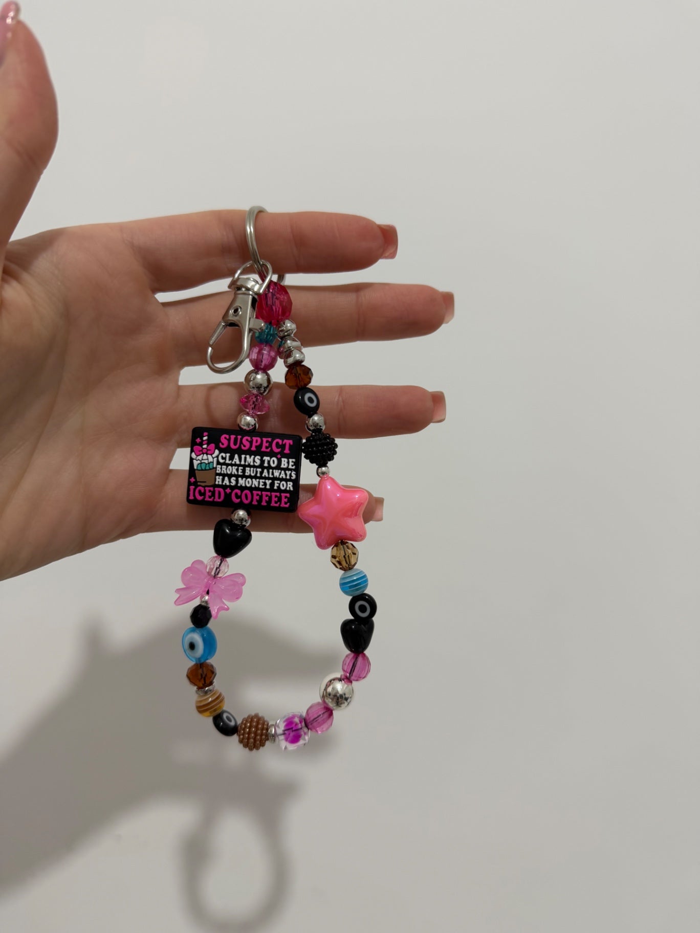 ‘Suspect claims to be broke’ keyring - silver