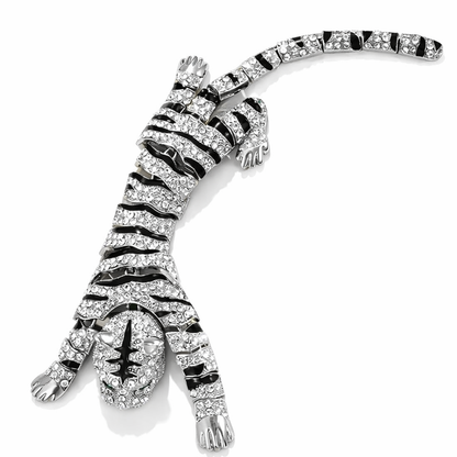 Tiger Brooch Silver