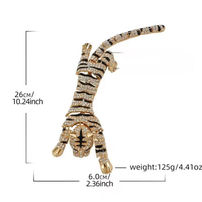 Tiger Brooch Silver