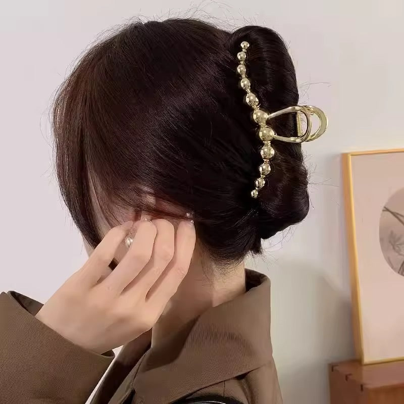 Gold Spear Wave Hair Clamp