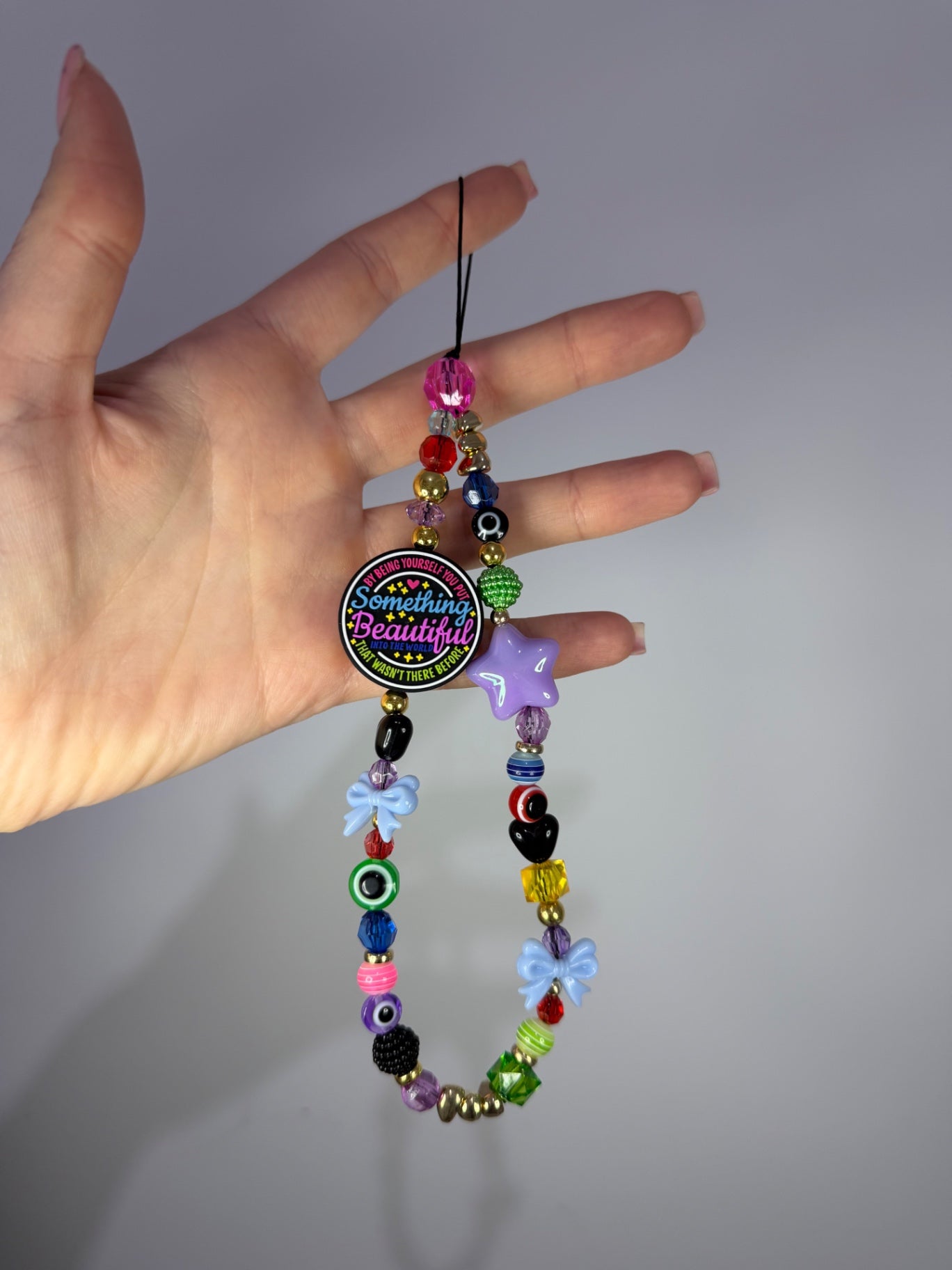 Something beautiful phone charm - gold 