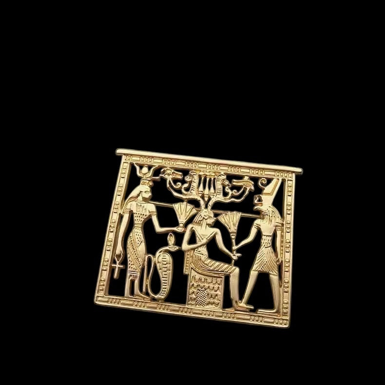 Gold Egyption Brooch 