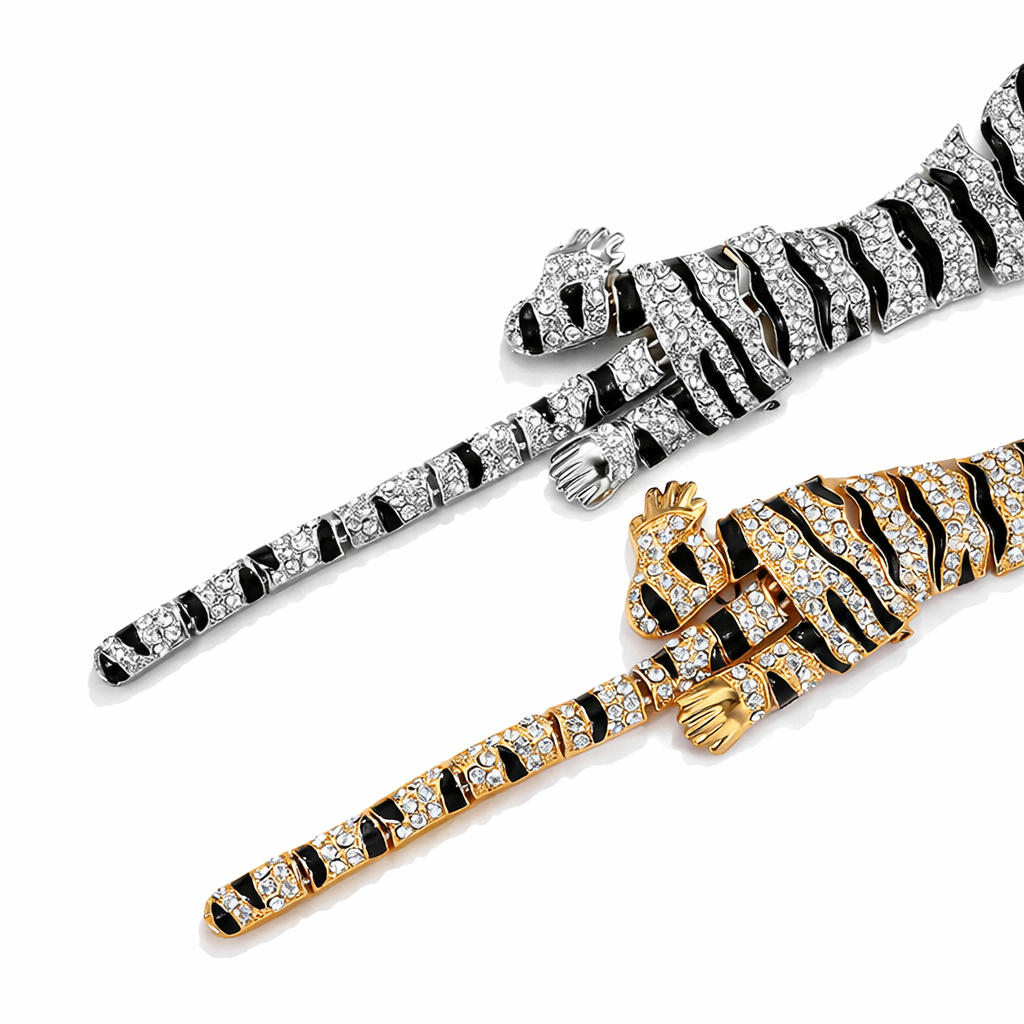 Tiger Brooch Silver