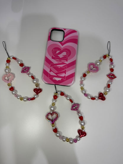 Be mine? Phone charm - gold