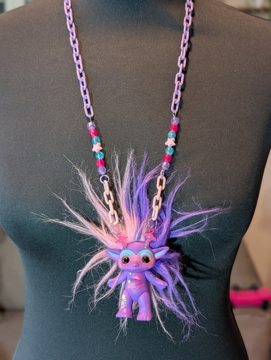 Purple zelf necklace