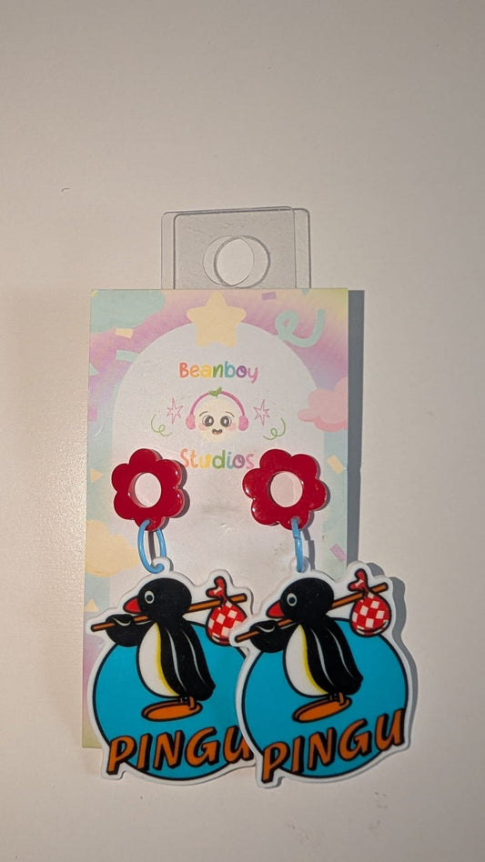 Penguin earrings