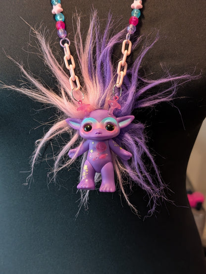 Purple zelf necklace