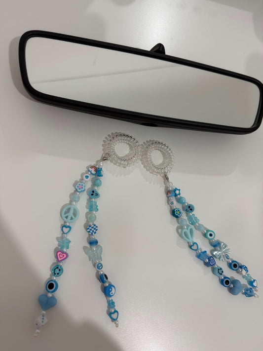 Brighten your day car charm - blue