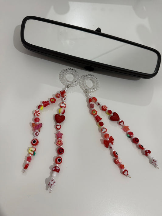 Brighten your day car charm - red