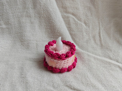 Tealight cake, raspberry cake