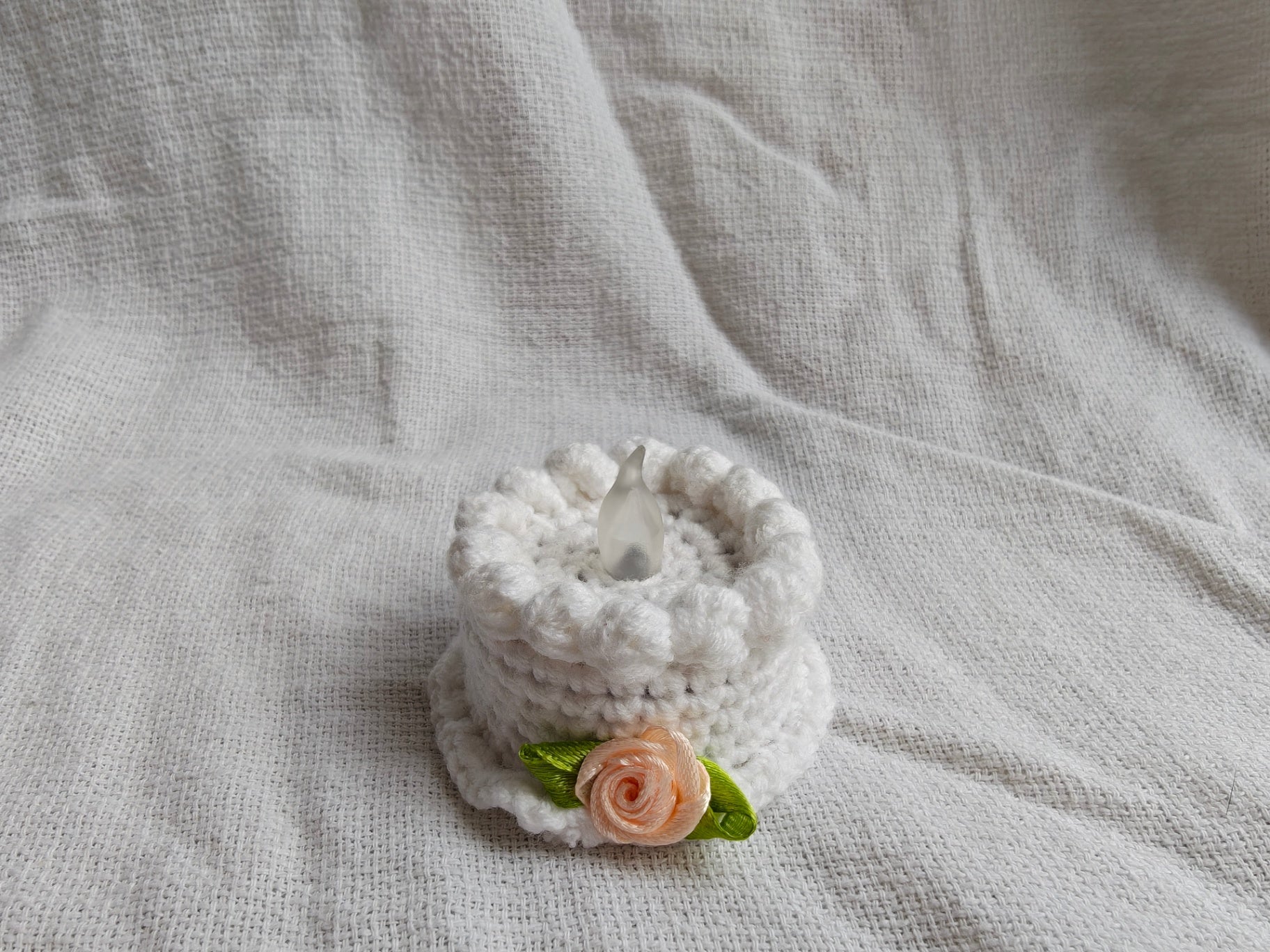 Tealight cake, wedding cake