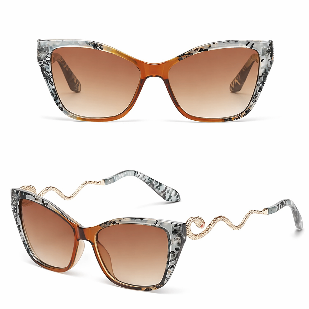 Snake Cat Eye Sunglasses Grey